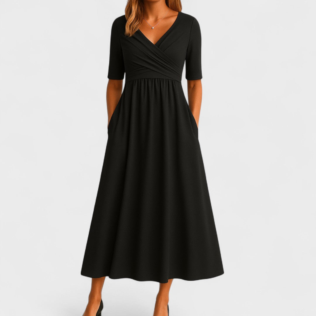 Claribel - Elegant Midi Dress