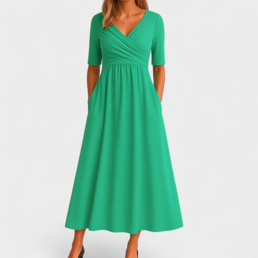 Claribel - Elegant Midi Dress