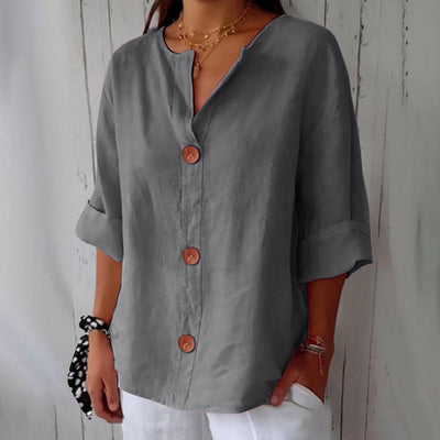 Lucy Casual Linen Blouse
