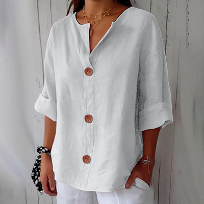 Lucy Casual Linen Blouse