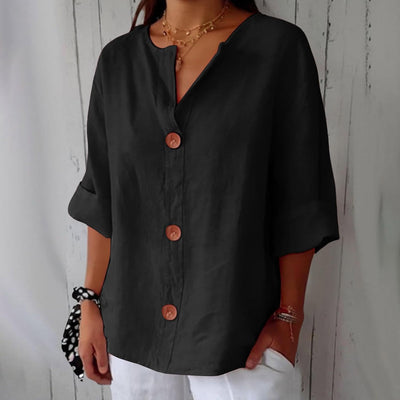 Lucy Casual Linen Blouse