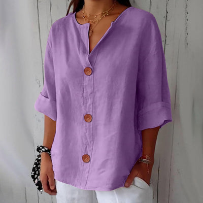 Lucy Casual Linen Blouse