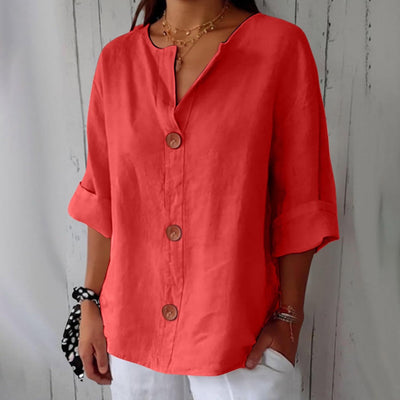 Lucy Casual Linen Blouse