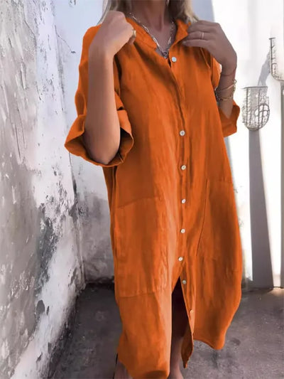 Amelia - Buttoned Breeze Dress