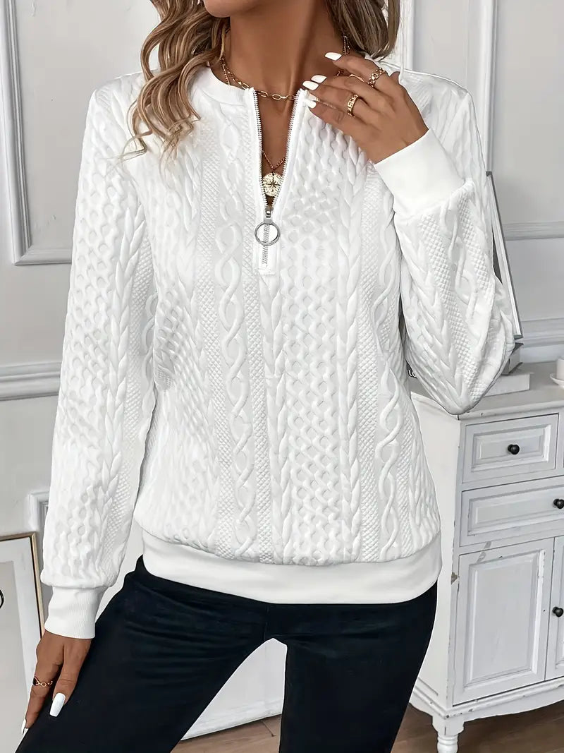 Hannah Elegant Jumper with Zip