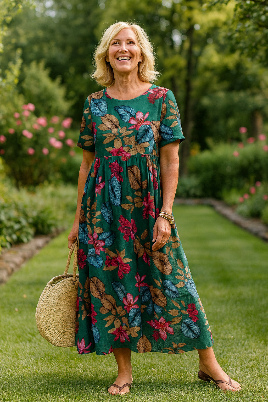 Masie - Breezy Floral Maxi Dress