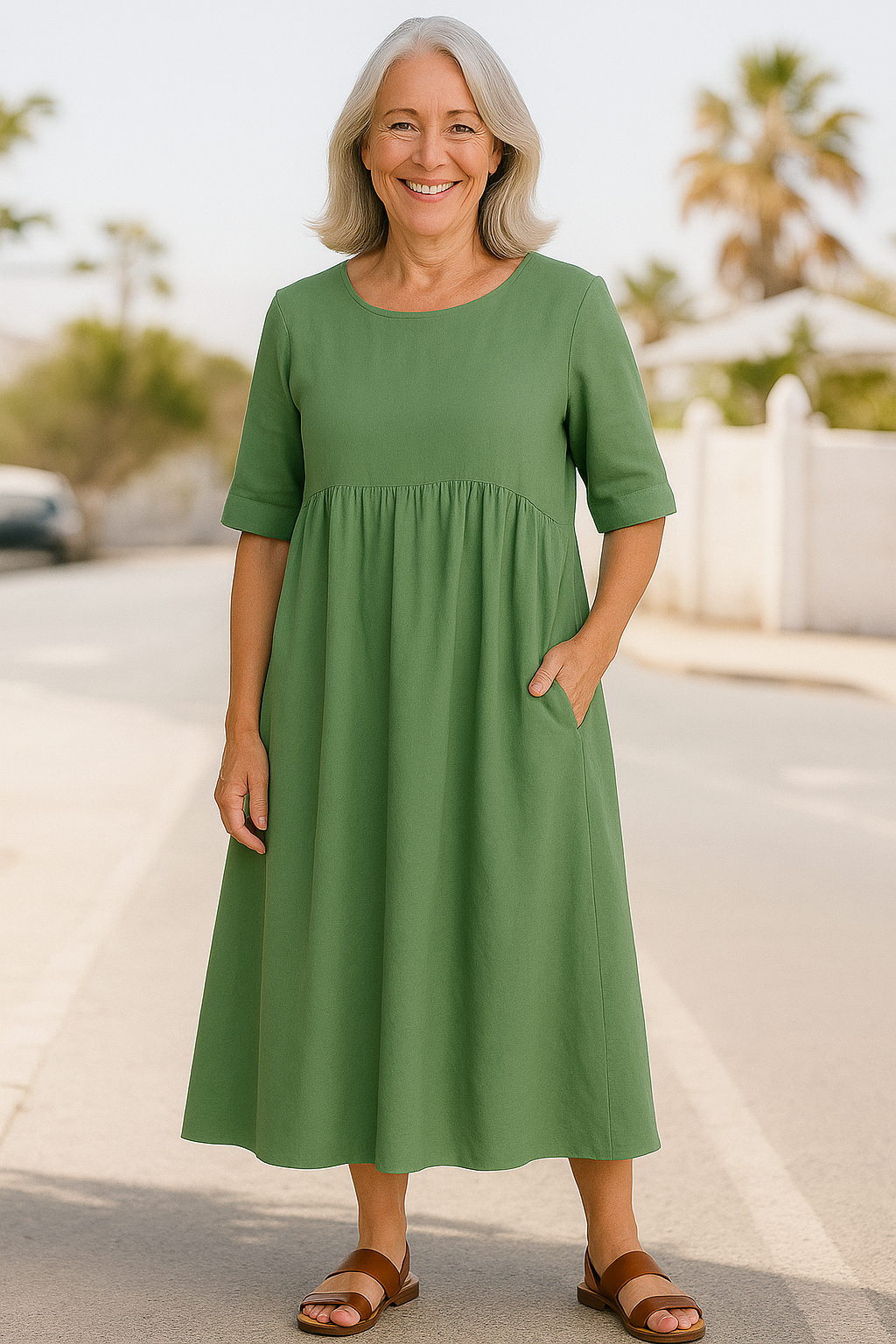 Anora - Flattering Pocket Dress