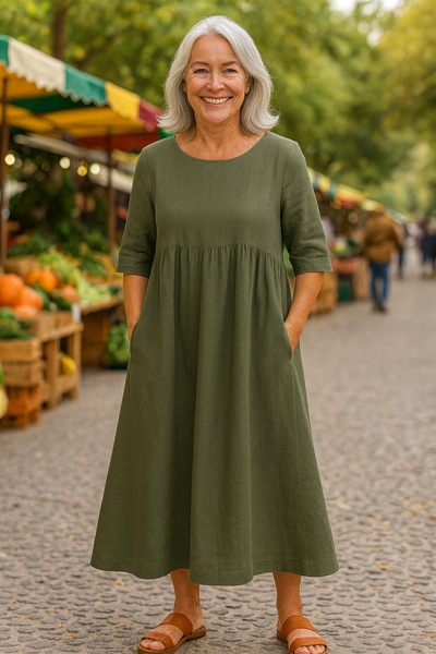 Anora - Flattering Pocket Dress