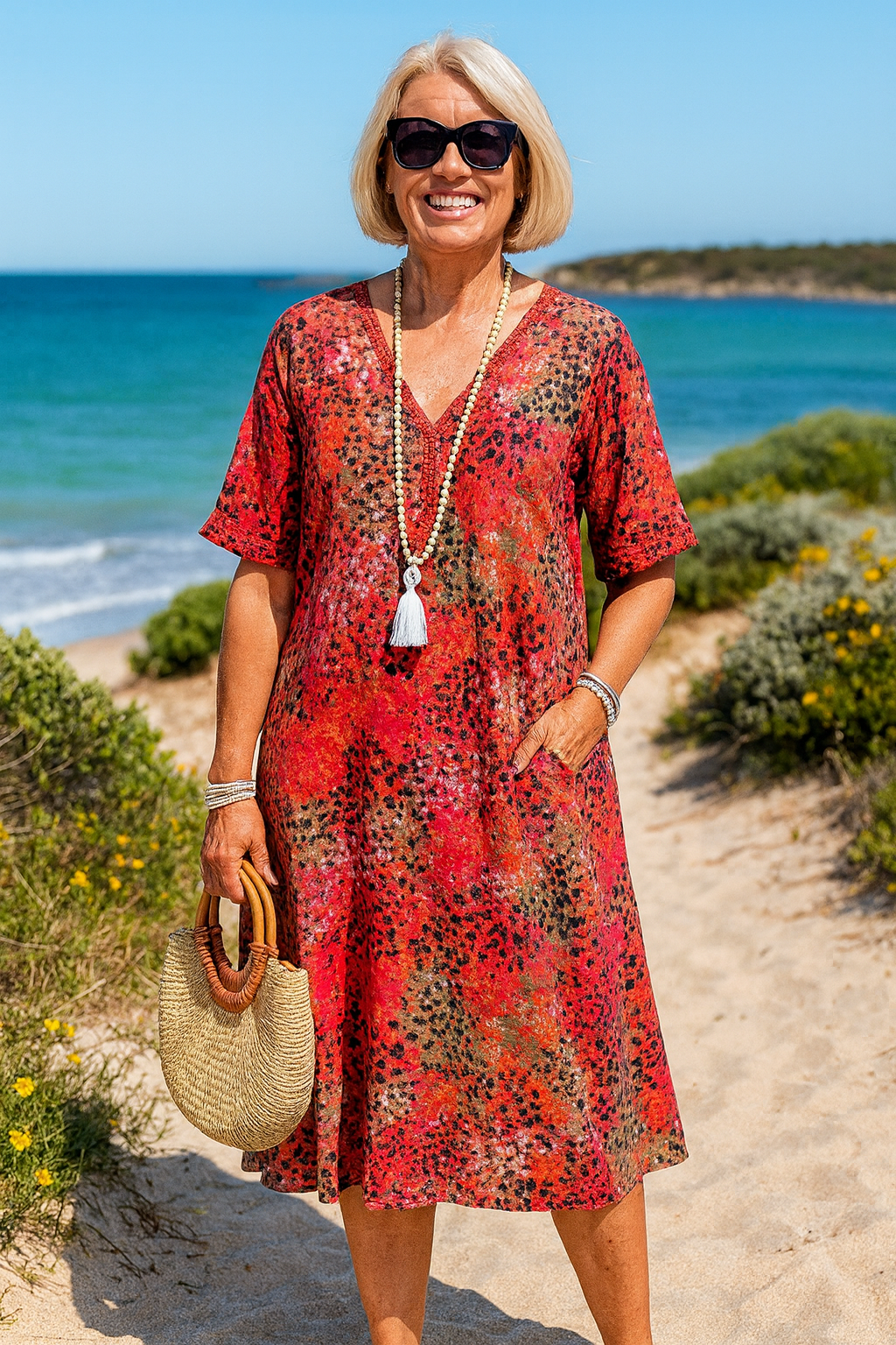 Mary - Elegant Midi Dress