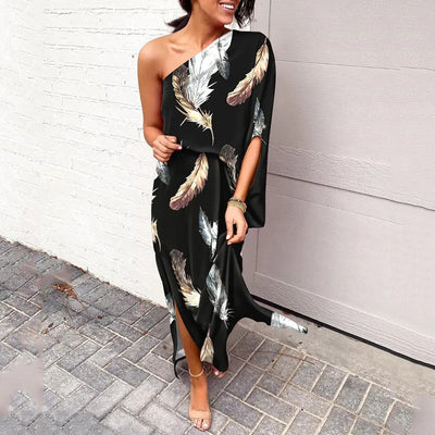 Grace - One-Shoulder Floral Maxi Dress