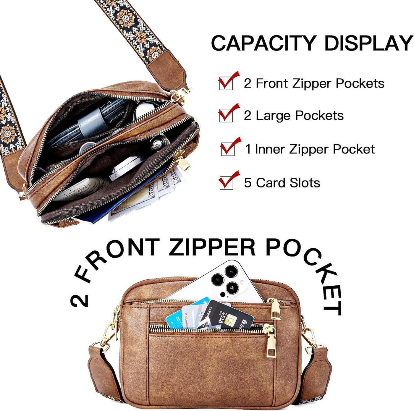 Rebecca Refined Leather Shoulder Bag