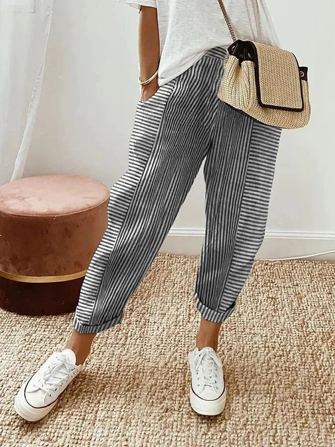 Olivia - Striped Trousers
