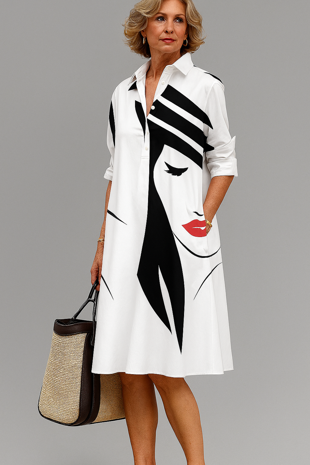 Cara - Sophisticated Midi Dress