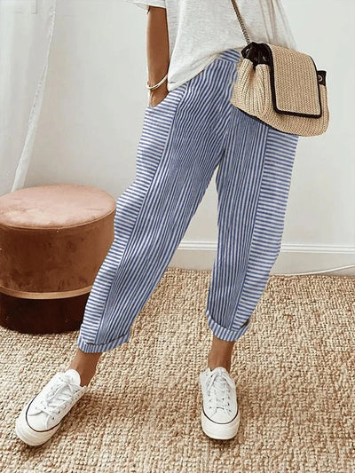 Olivia - Striped Trousers