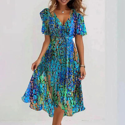Ava - Elegant Colorful Dress