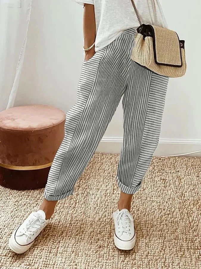 Olivia - Striped Trousers