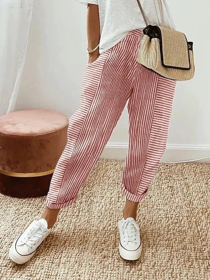 Olivia - Striped Trousers